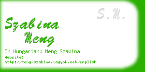 szabina meng business card